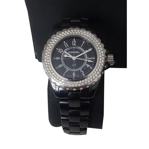 montre chanel diamant|Chanel 12.1 diamond bezel.